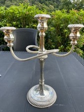 Candelabro silver plate - silver, plate-