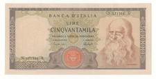 50000 lire leonardo decr - 50000,
