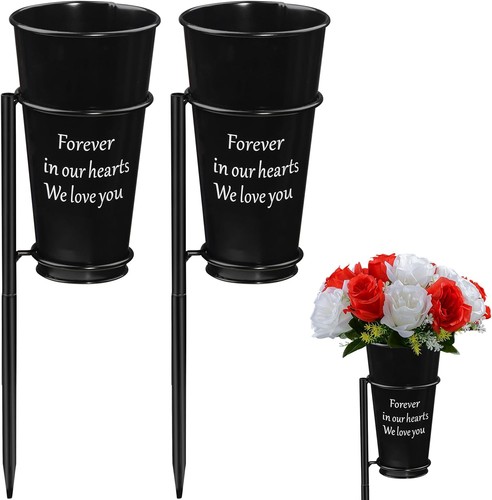 Vaso cimitero metallo - vaso,
