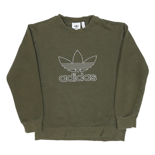 Adidas felpa verde uomo con - verde,
