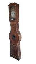 Antique tower clock with pendulum and bronze castings