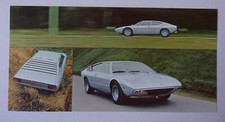 Brochure depliant LAMBORGHINI URRACO P250 orig 1972 piccole specifiche di vendita - MultiLang
