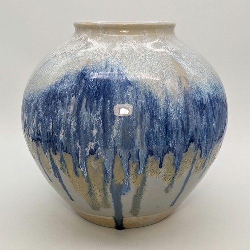 Vaso sabbia oro - smaltato, blu