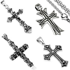 Croce Ciondolo IN Acciaio