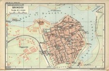 BRINDISI Mappa Touring Club