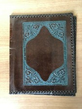 antico portadocumento in cuoio