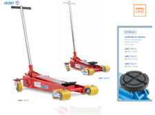 SOLLEVATORE IDRAULICO A CARRELLO PORTATA 2000 KG CON RULLI BASCULLANTI OMCN