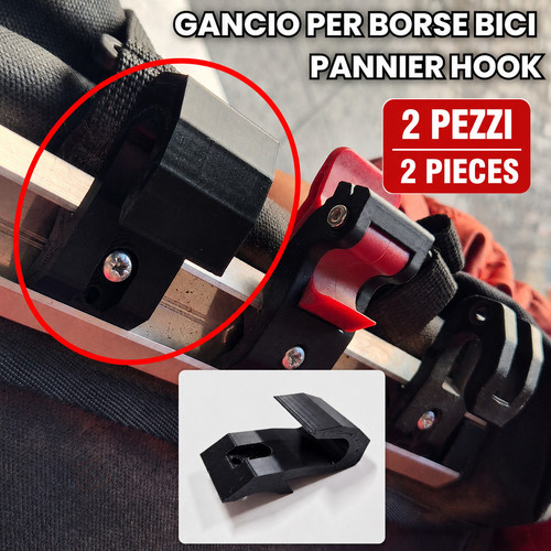 Gancio per borse - laterali, bici