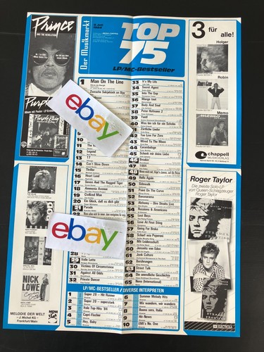 Musikmarkt charts plakat - lp,