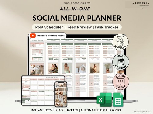 Social media content planner - social,