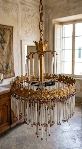 Lampadario vintage antico