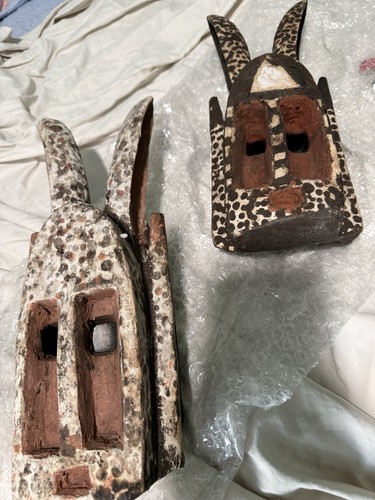 Coppia maschere vintage dogon - vintage,