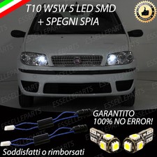 COPPIA LUCI DI POSIZIONE 5 LED FIAT PUNTO 188 MK3 T10 + SPEGNI SPIA No ERROR