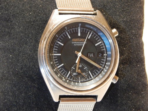 Seiko 6139 7071 vintage black - vintage,