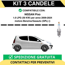 KIT 3 CANDELE per NISSAN Pixo