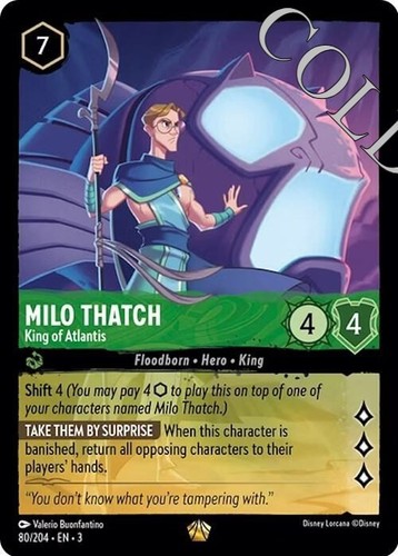Disney lorcana milo thatch - lorcana, re