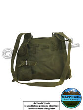 Borsa militare Portamaschera verde originale Svedese usata con tracolla