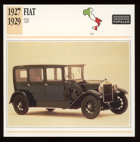Scheda auto epoca fiat - d'epoca,