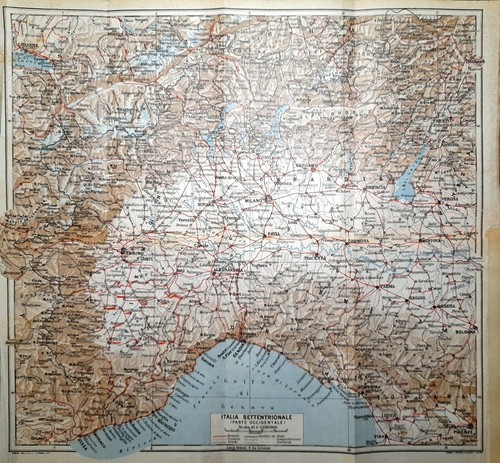 Carta geografica antica italia - carta,