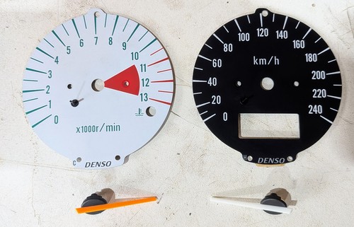 Fonds compteur aiguilles - +,