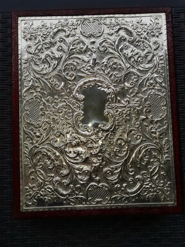 Scatola argento legno - argento, e