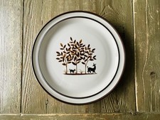 Vintage Noritake gres Giappone 8969 modello legno selvatico cervo cerbiatto 10,5" piatto CAMPIONE