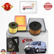 KIT TAGLIANDO FILTRI + OLIO PEUGEOT EXPERT II 2.0 HDi 100KW 136CV DAL 2008 ->