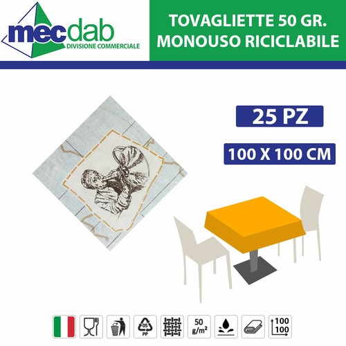Tovaglie coprimacchia qtà - tovaglie, 25