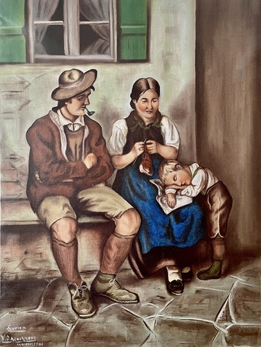 Olio tela 1946 - 1946, scena