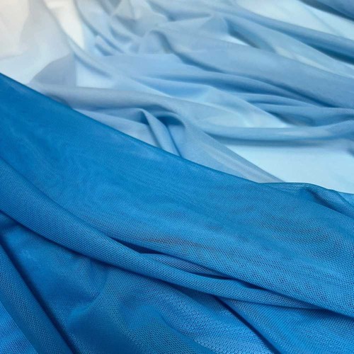 Tessuto tulle elastico sfumato - tulle,