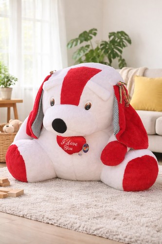 Peluche gigante cane bianco - gigante,