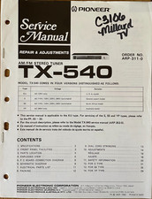 PIONEER TX-540 SINTONIZZATORE