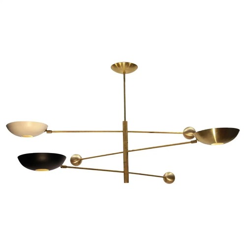 Lampadario orbitale ottone - lampadario, in