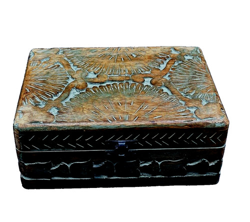 Scatola vintage legno - vintage, in