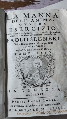 Manna del anima ovvero - la,