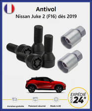 Dadi Antifurto Per Ruote Neri Nissan Juke 2 (F16) Dal 2019 (4 Dadi + 2 Bussole)