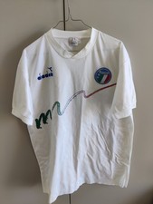 Italy Training Shirt 1986-1990 Vintage Diadora Maglia Italia Allenamento Baggio