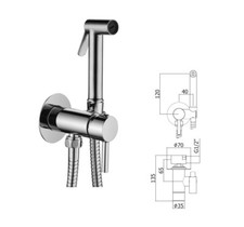 SET BIDET IDROSCOPINO MISCELATORE INCASSO TONDO COMPLETO PAFFONI ZDUP110CR