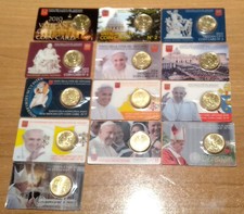 COINCARD VATICANO 50 CENTESIMI  2010 2011 2012 2013 2021  2024