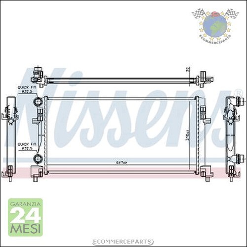 Radiatore acqua nissens - nissens, per