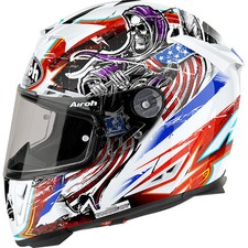 CASCO HELMET INTEGRALE AIROH 2017 GP500 GRIM WHITE GLOSS BIANCO LUCIDO MOTO