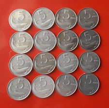 LOTTO DI 16 MONETE DA 5 LIRE 1979 [N448]