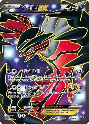 Yveltal 144 146 pokemon - yveltal, ex