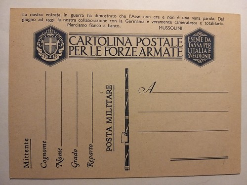 Cartolina postale per forze - per, le