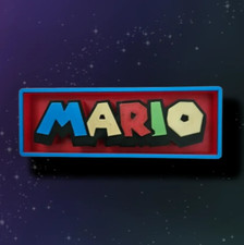 Mario logo insegna 16cm Nerd