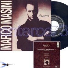 MARCO MASINI "TI VORREI" RARO 45giri STAMPA TEDESCA - MINT