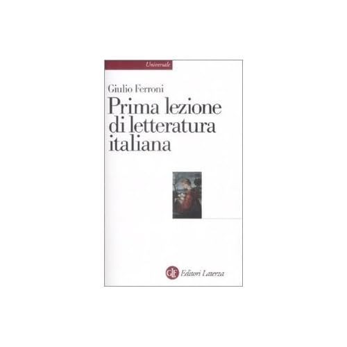 Prima lezione letteratura - prima, di
