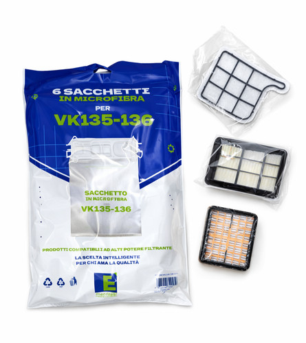 Kit sacchetti microfibra - 6,