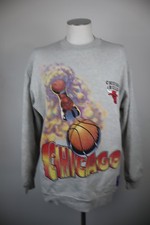 TEAM SPIRIT FRUIT OF THE LOOM FELPA UOMO TG XL MAN SWEATSHIRT CHICAGO BULLS NBA