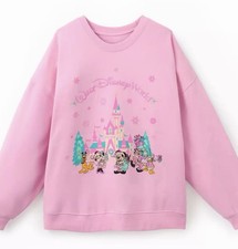 Felpa rosa Babbo Topolino e